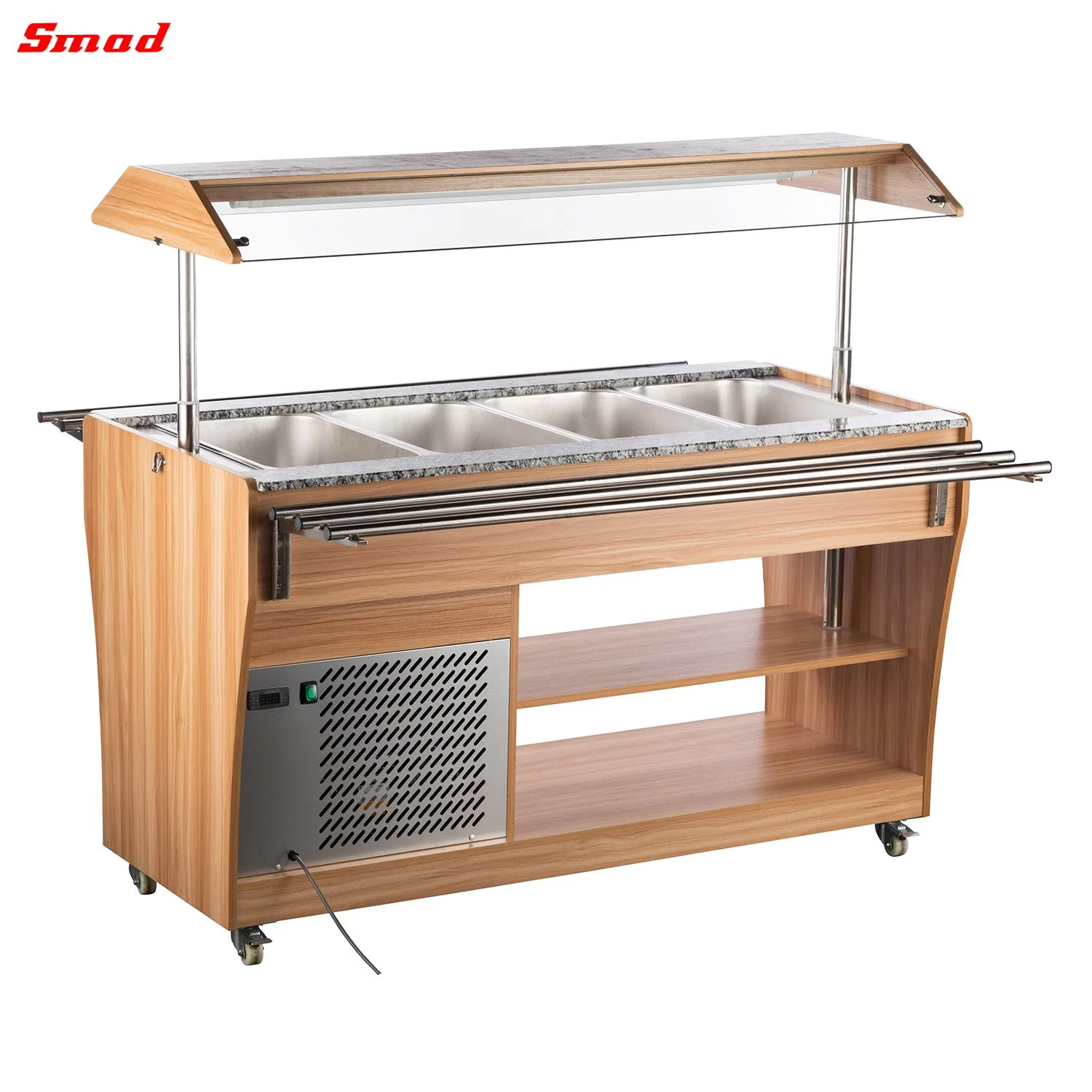 Opening Supermarket Display Beverage Cooler Refrigerator