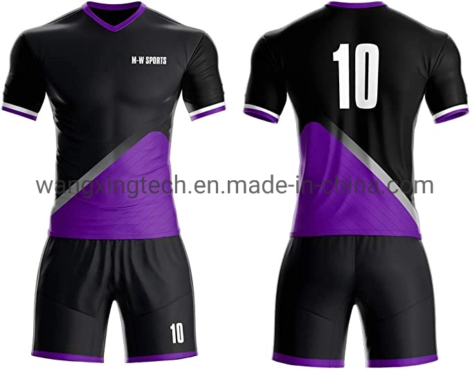 Fußballtrikots Full Kit Custom Fußball Uniformen Set Mockup