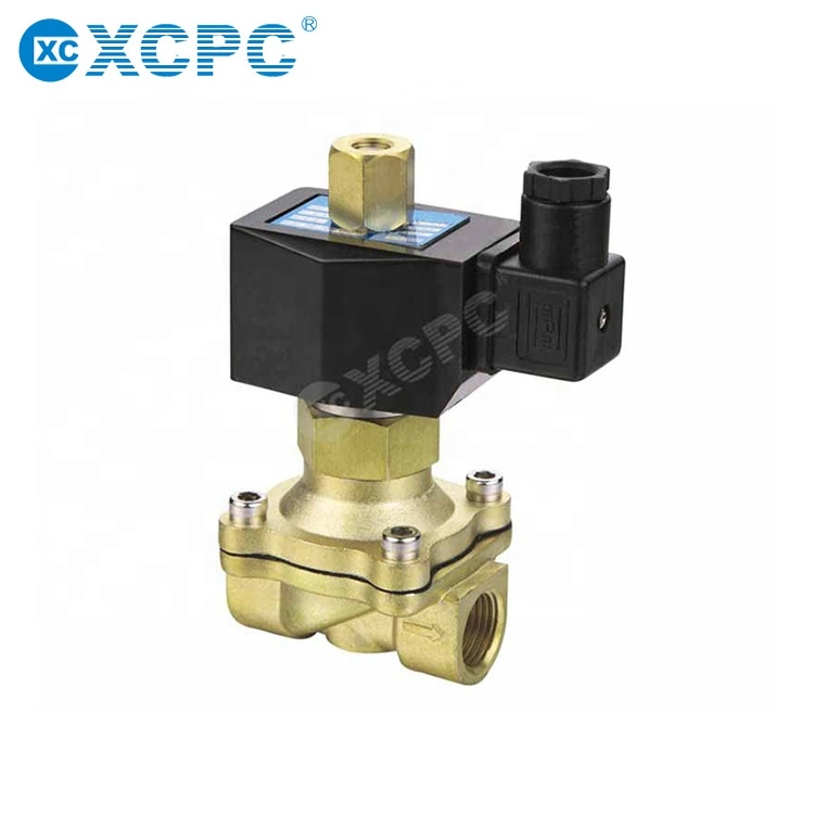 2V Series Two Way Two Position Brass Fluid Solenoid Valve