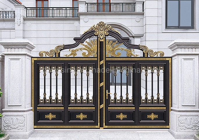 Customized Attractive Aluminum House Main Gate Design for Villa or School