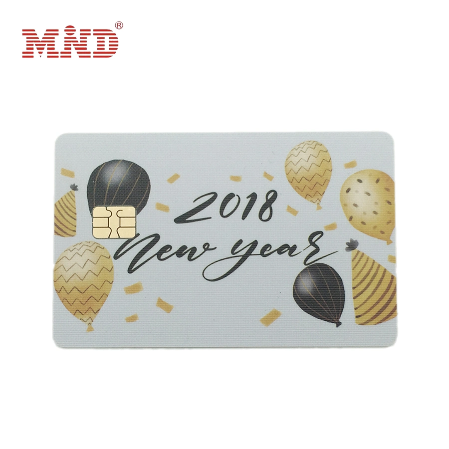 PVC Smart Blank Card with Magnetic Stripe Fluerescent Security and Contact Chip