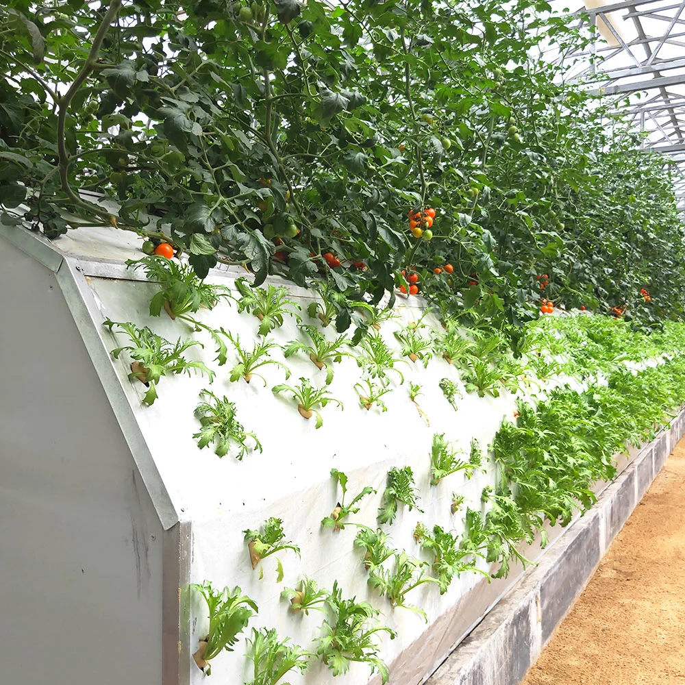 Commercial Gutter PVC Nft Channels Hydroponics System for Tomato Cucumber with Cooling Ventilate Exhaust Fan