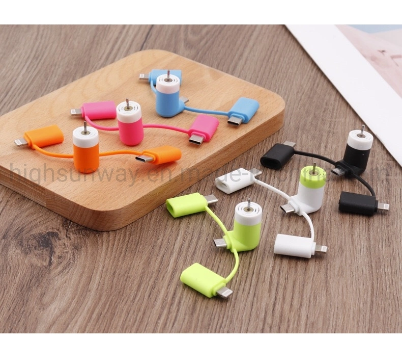 3 in 1 Portable Phone Mini USB Fan for Apple and Android Phones