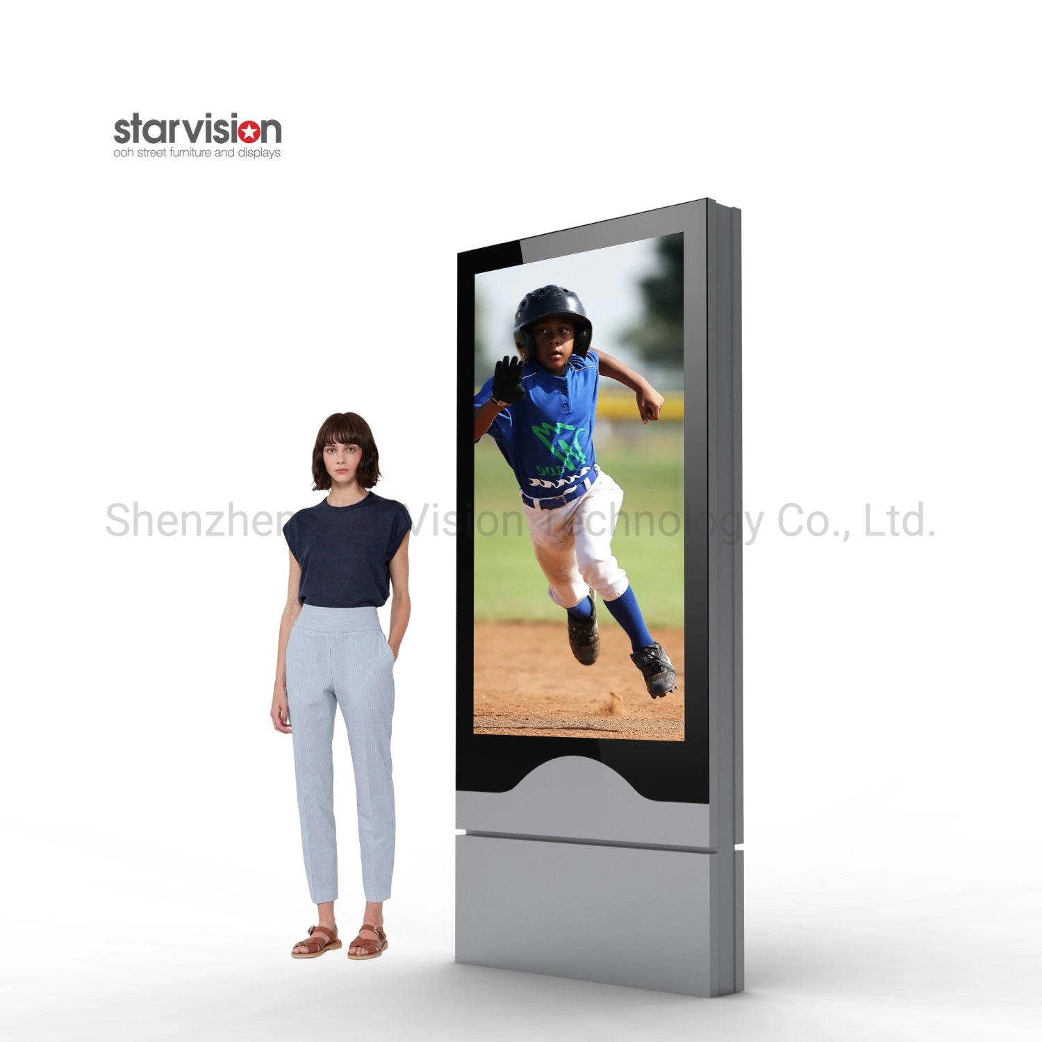 Floor Standing 55" Internal Android LCD Advertising Infrared Touch Screen for Malls