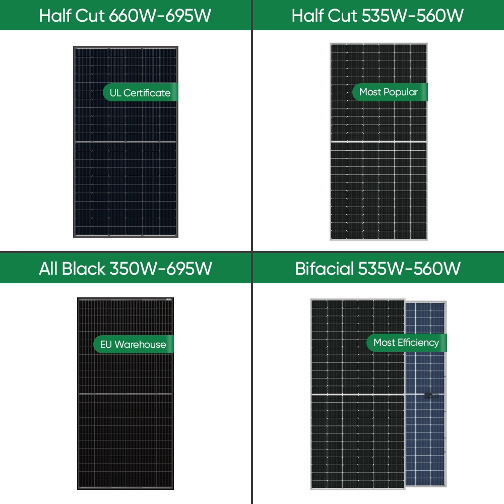 1MW Solar System Price LiFePO4 BMS Container Design 500W 550W 600W Solar Panel Applied Commercial Solar Project 1 MW