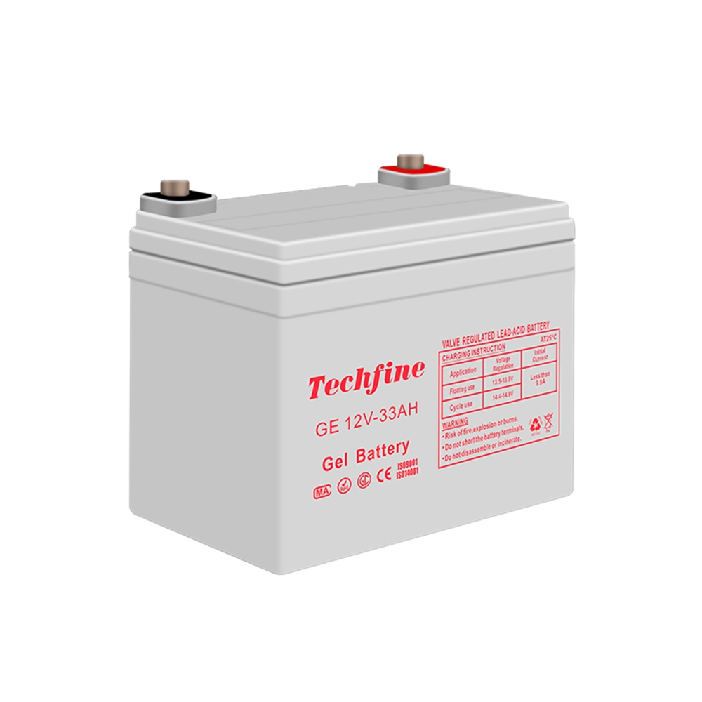 Techfine En Stock Solar Energy Power Gel Lead Acid Solar Battery 200ah 100ah 12V LiFePO4 Battery Packs