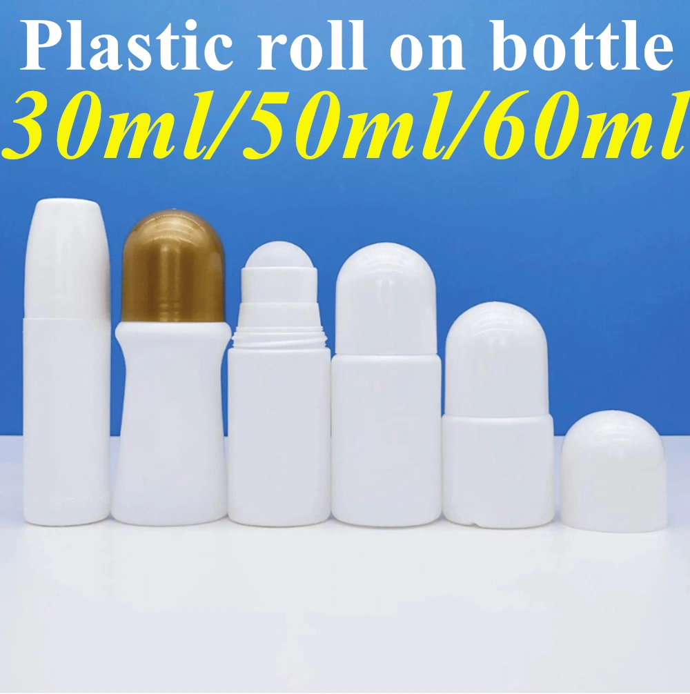 Hot Sale Wholesale/Supplier Cheap Empty Round White Perfume HDPE Plastic Roller on Bottles for Essential Oil