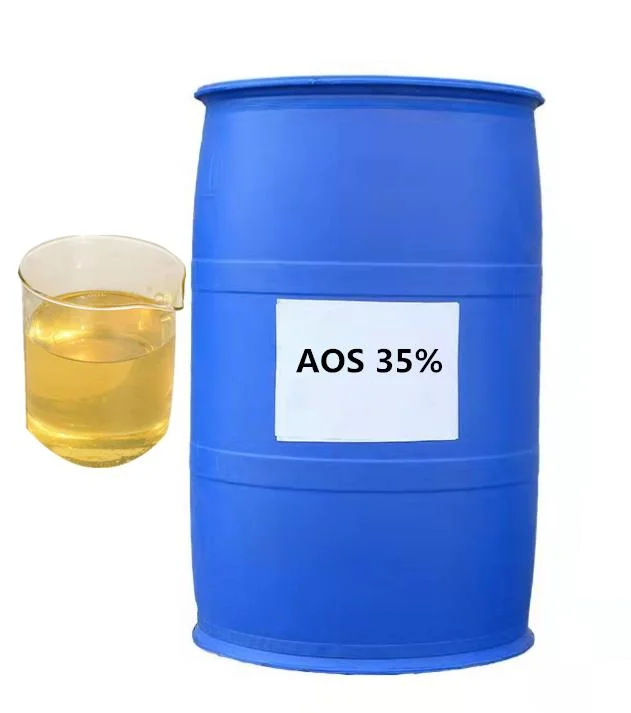 إمداد المصنع بالمواد الخام المنظف الأولي الصوديوم ألفا أوليفين سلفونات AOS سائل 35%/40%