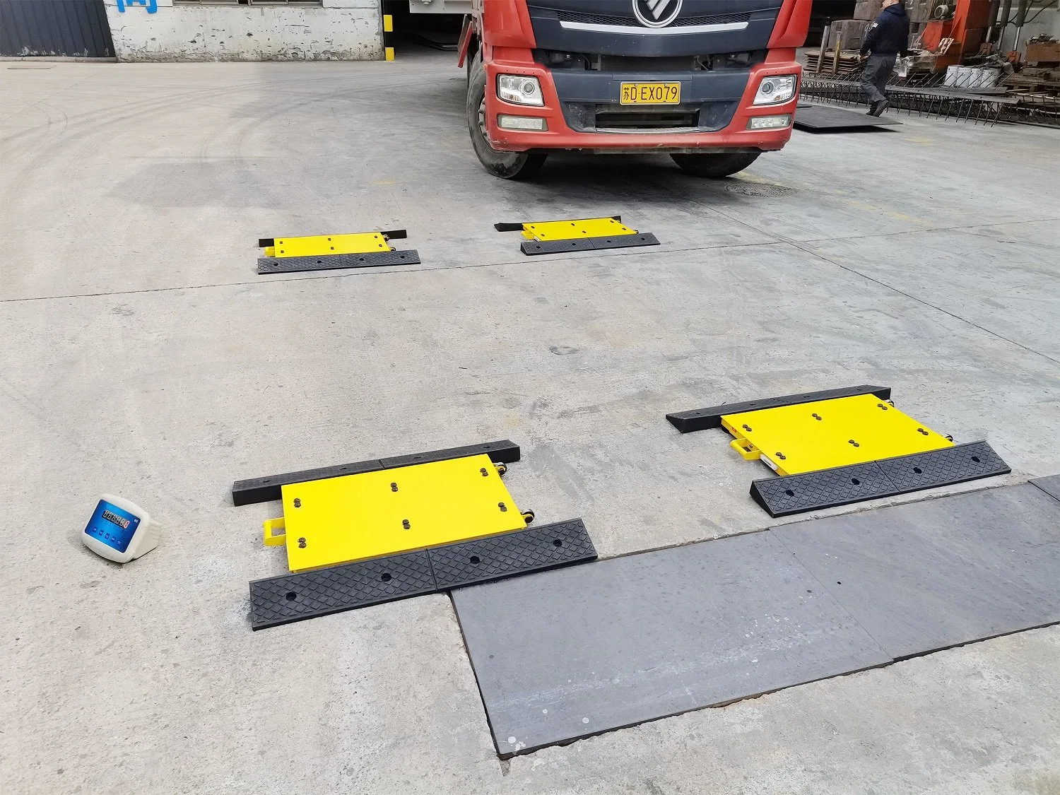 4 Weigh Pads Static Portable Axle Weigher Wireless Axle Load Scale 30 Ton