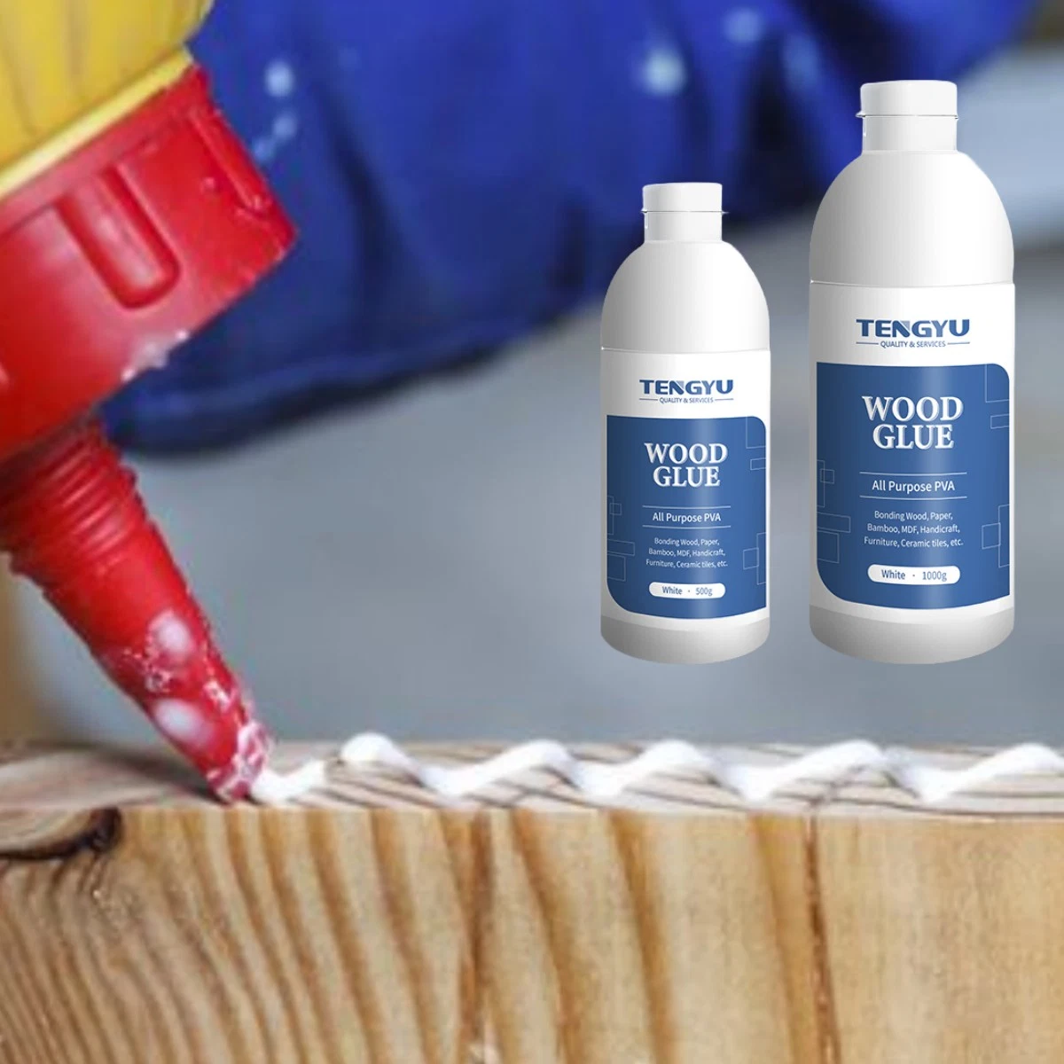 35% Solid Content Wood Glue PVAC Waterproof White Woodwork White Glue