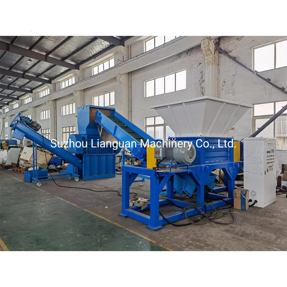 Double Shaft Shredder E Waste Scrap Metal Plastic Shredder Machine Price