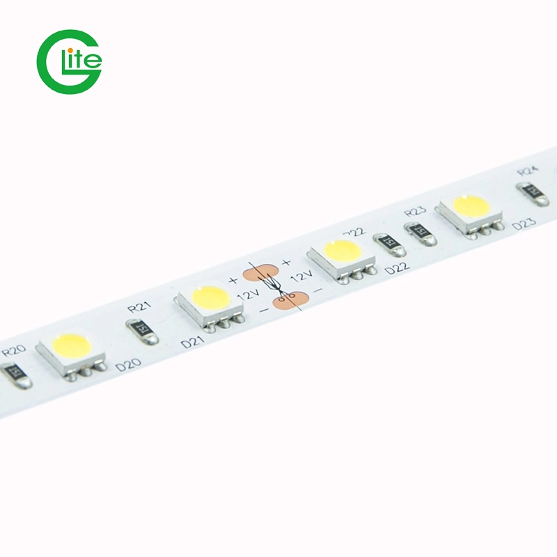 شريط LED موديل SMD5050 60LED 14.4 واط موديل Ra80 DC24 3000K المصباح