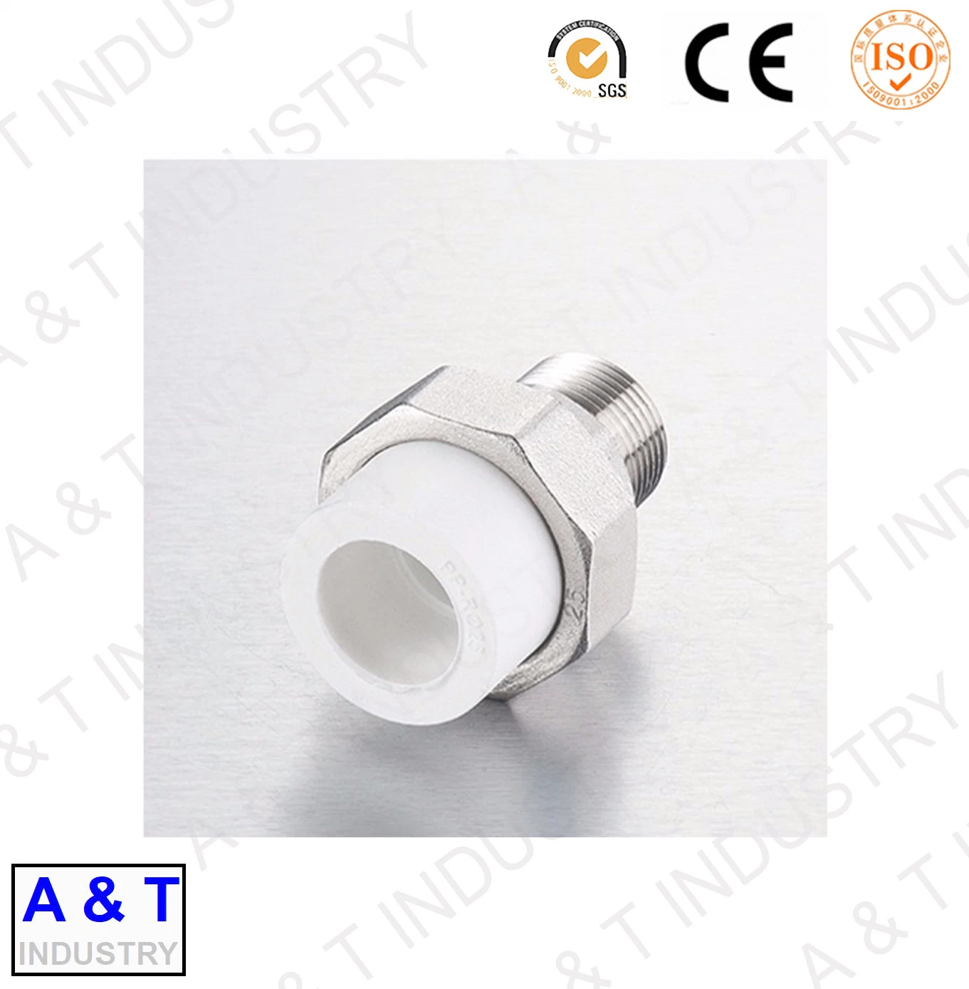 Thread Copper PPR Precision Castings Pipe Fittings Union Connector