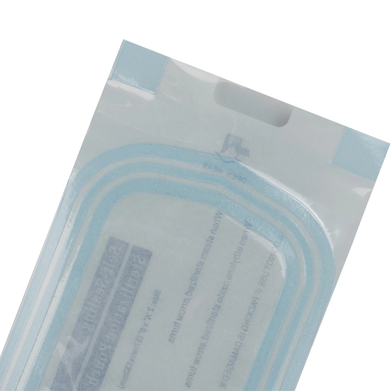 De grade médical joint triple bande un emballage transparent plat d'étanchéité de la chaleur du rabatteur pochette stérile de stérilisation.