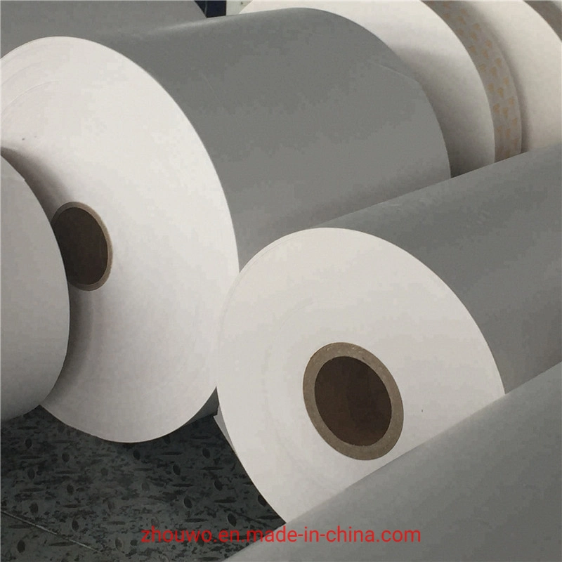 Venta caliente para uso alimentario vaso de papel de las materias primas, rollo de papel recubierto de PE Q341231