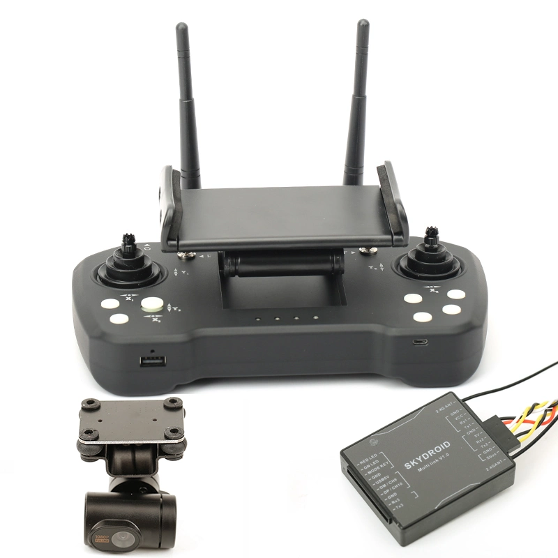 Skydroid H12 de 2,4 Ghz 12 canales de vídeo digital de 1080p Transmisor de la transmisión de datos Skydoid H12 Drone agrícola Control remoto