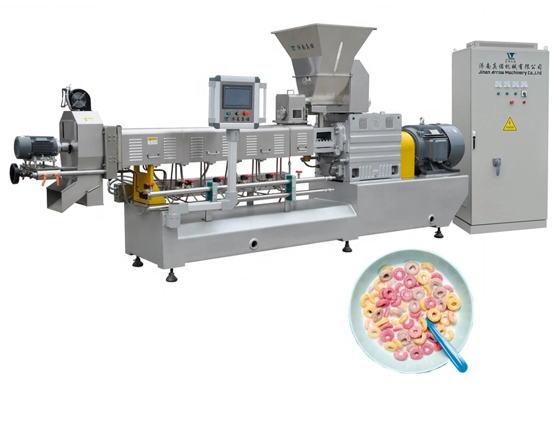 Copos de maíz de la línea de procesamiento de cereales de desayuno copos de maíz de máquinas de proceso