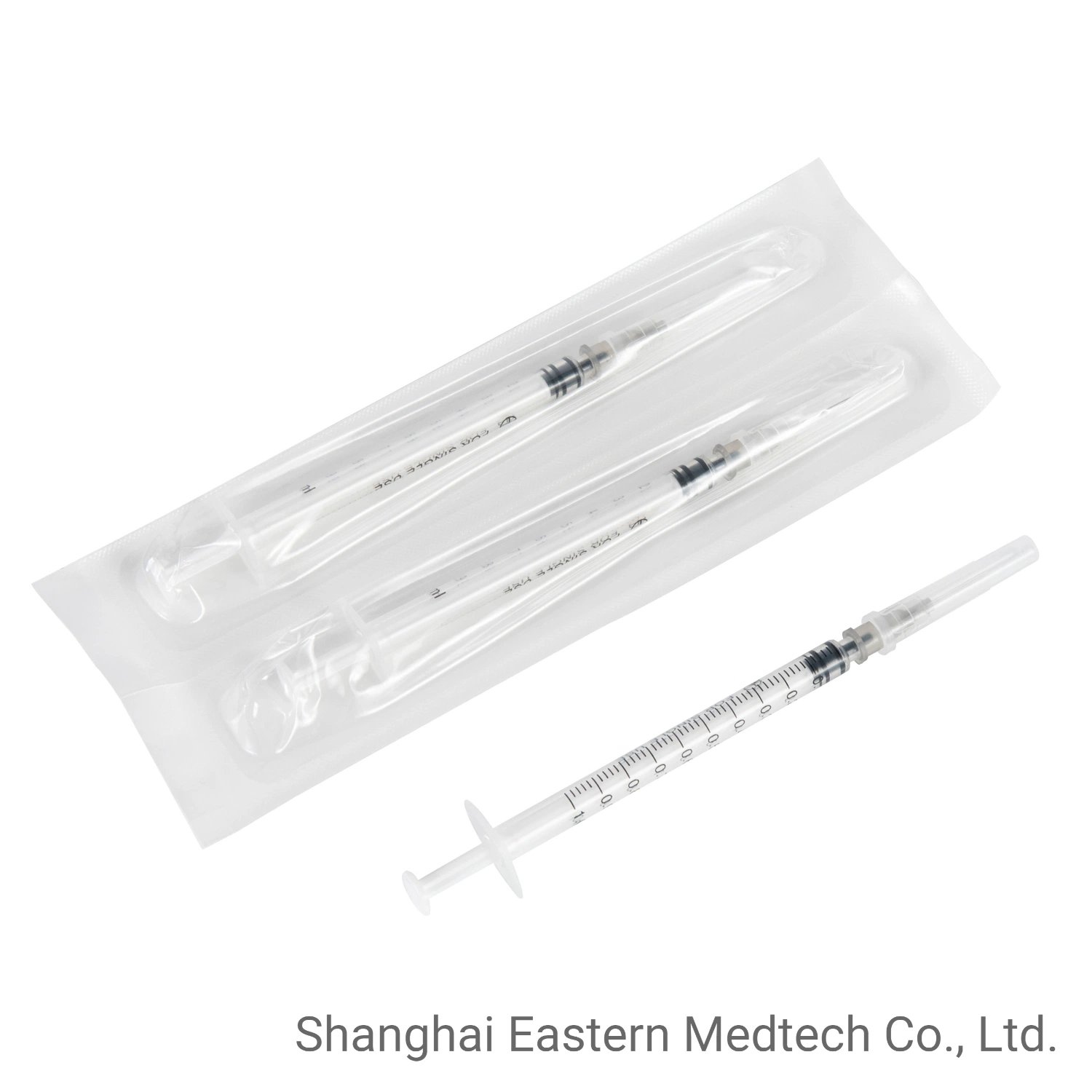 China Wholesale/Supplier Medical Supply Professional Syringe Manufacturer Low Dead Space Needle Mounted 1ml 3-Part Syringe Vaccine Syringe