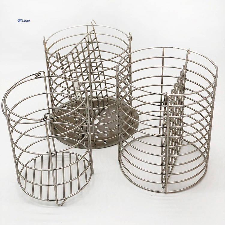 Stainless Steel Slip Mesh Round Frying Basket Stainless Steel Kitchenware Frying Basket