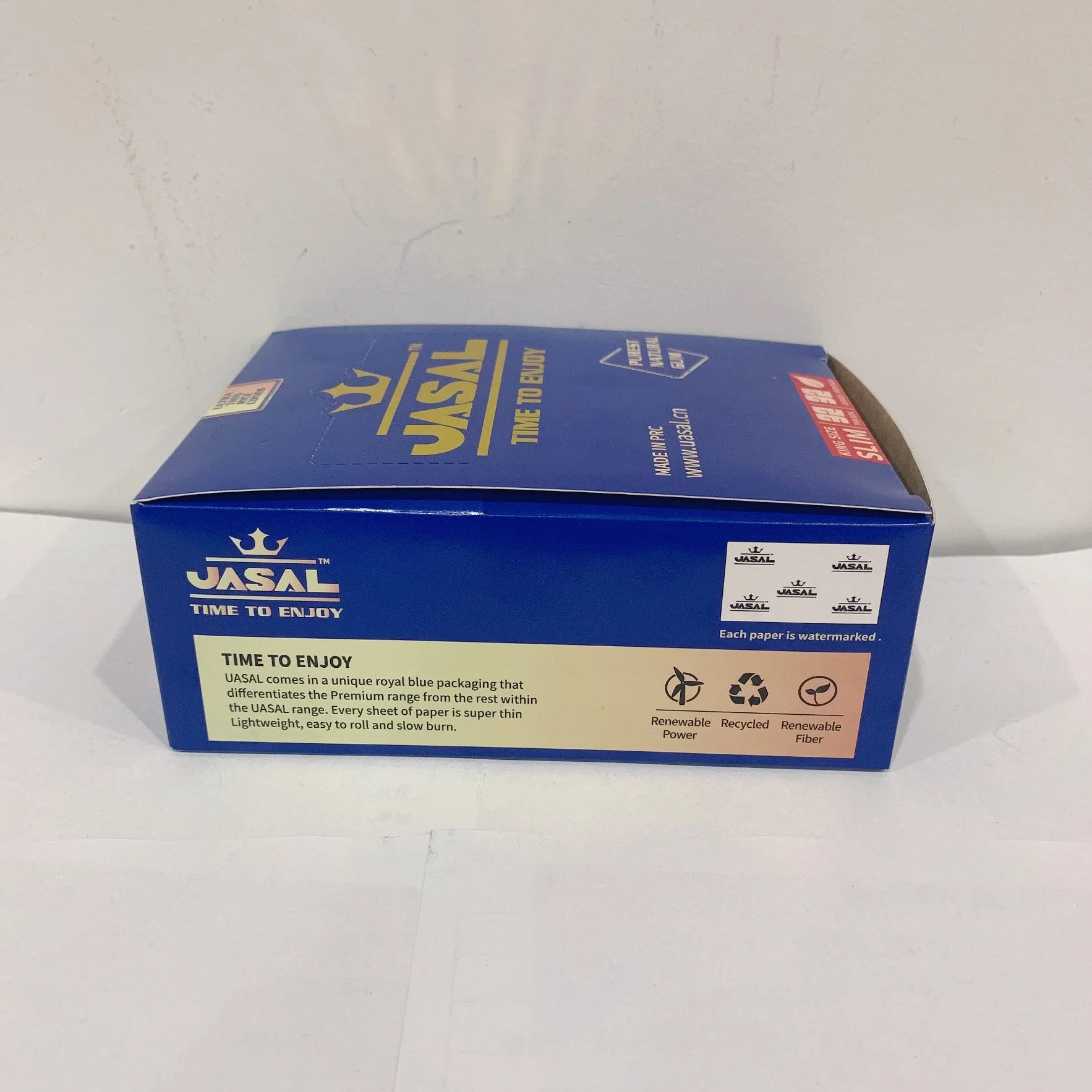 Papel de la Marca Uasal papel de la Marca OEM papel Natural Marrón crudo fumar Logotipo personalizado disponible