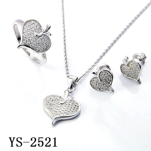 Factory Wholesale/Supplier 925 Sterling Silver Fashion Jewelry Micro Pave Set for Women