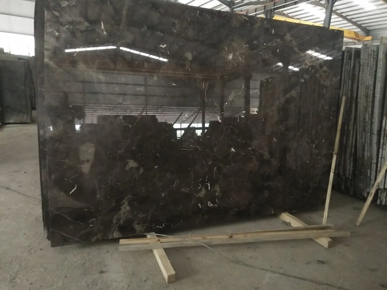 China Good Price Dark Emperador Marble Polished Slabs