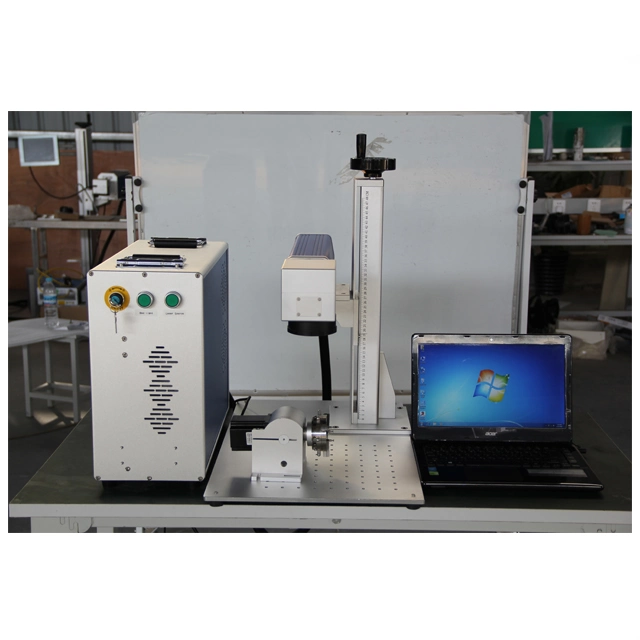 60W Industrial Fiber Laser Marking Machine for PVC Pipe / Metallic / Watches / Camera / Phone Case