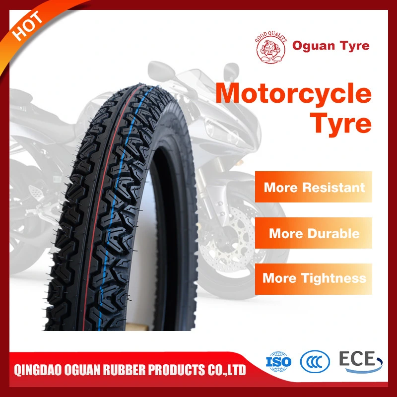 ISO9001 Factory Manufacture Natural Rubber Bajaj Mrf Cst Ceat Pattern Motorcycle Tubeless Tyre