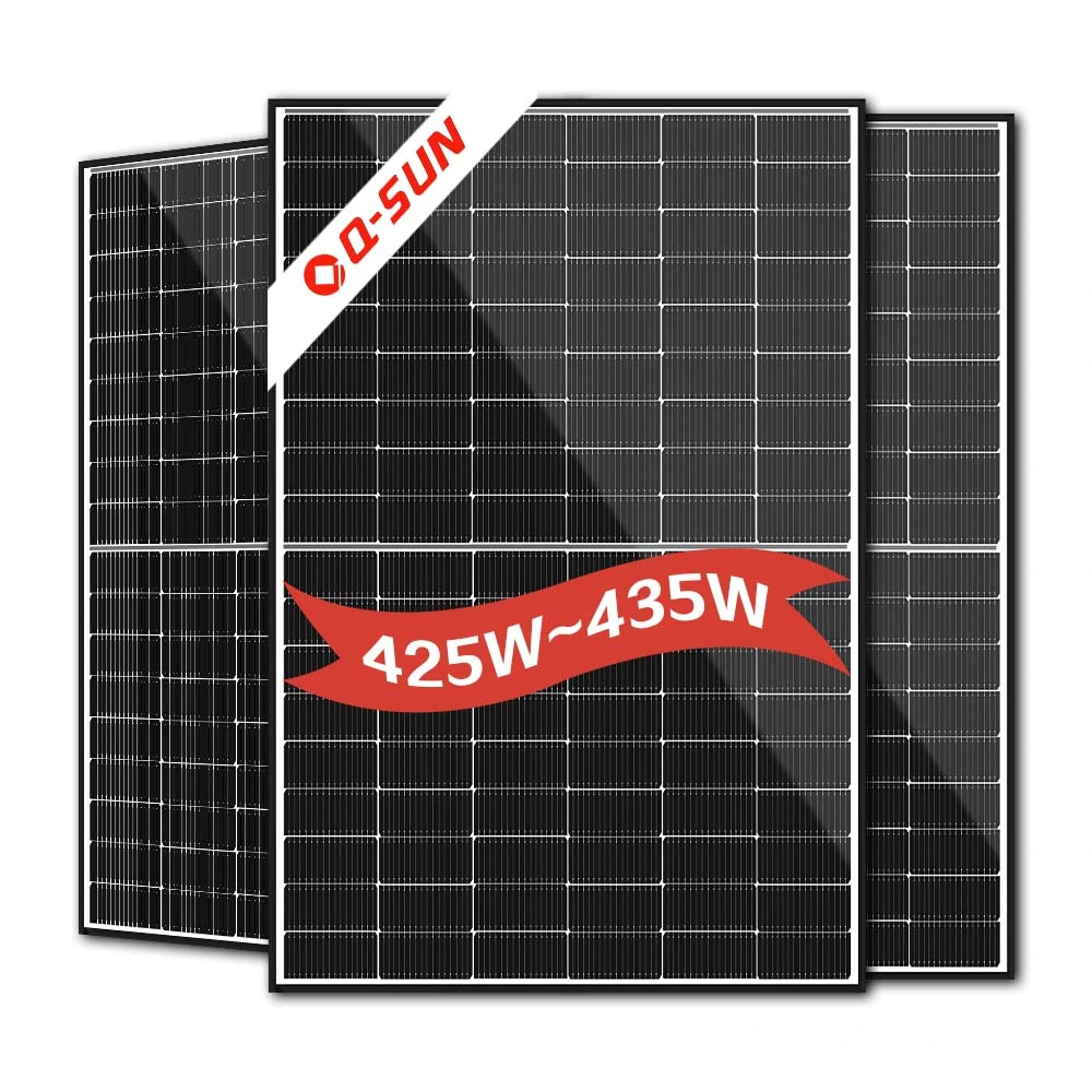 Panneaux solaires Q-Sun 460 W 480 watts module demi-cellule 60 solaire Système d'énergie