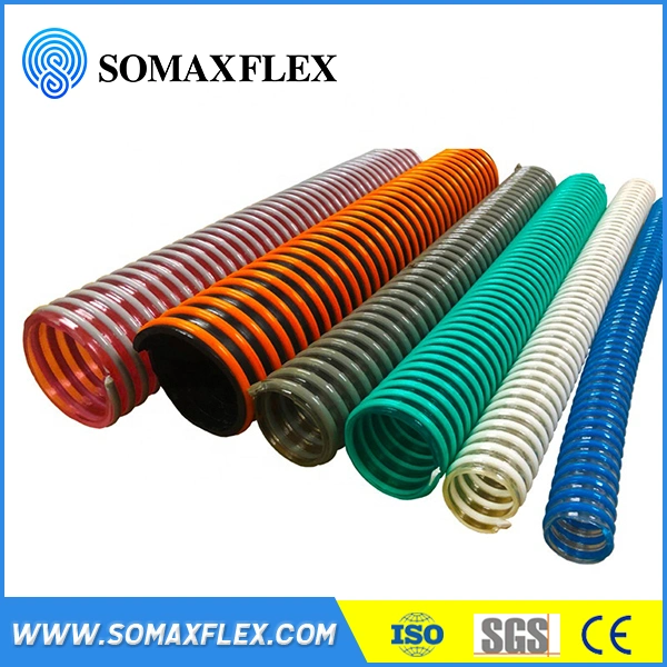 3/4 to 8 Inch PVC Plastic Helix Spiral Reinforced Water Suction Hose