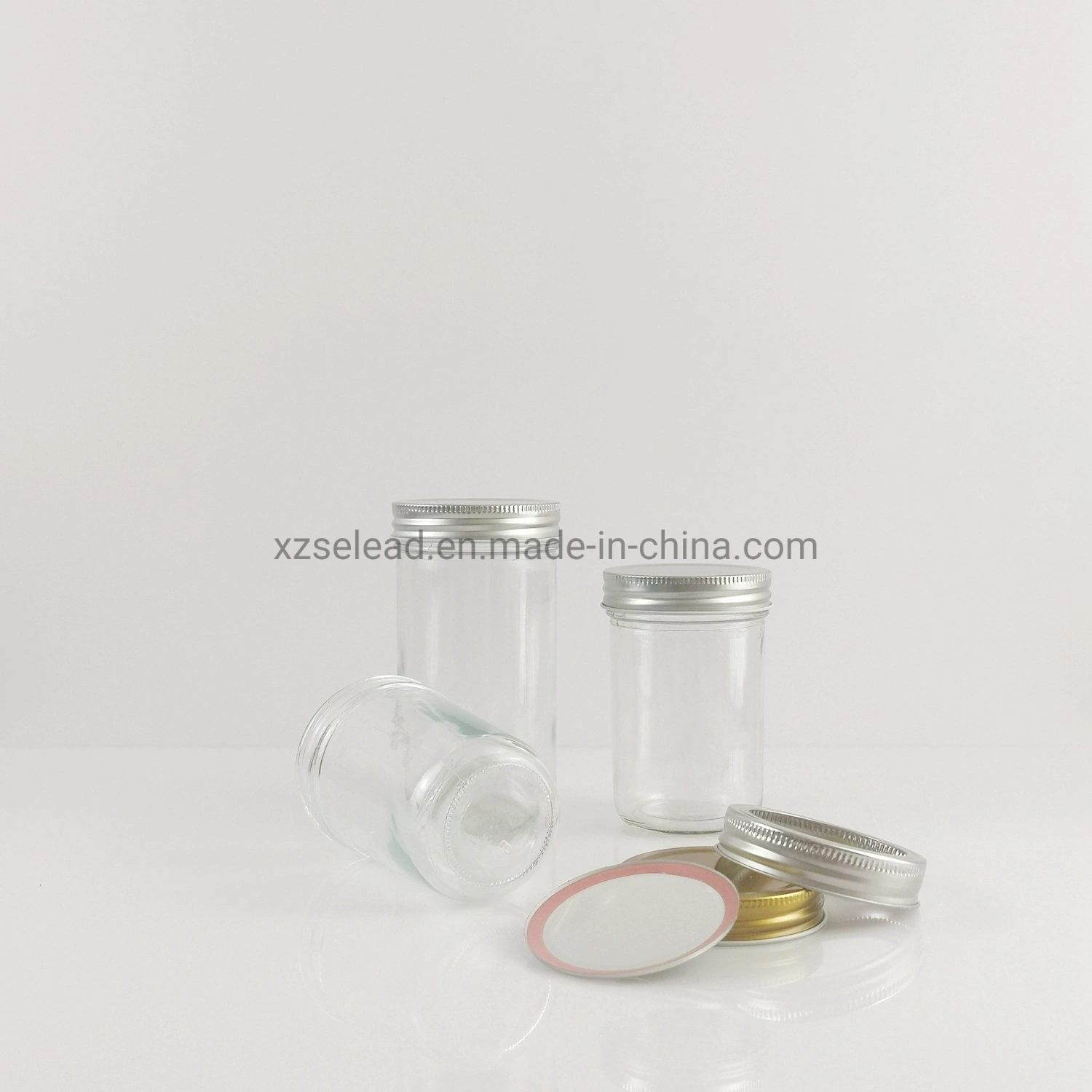 Custom Mini Runde 120ml Mason Jars Klarglas Lebensmittel Lagerung Behälter für Süßigkeitengelee