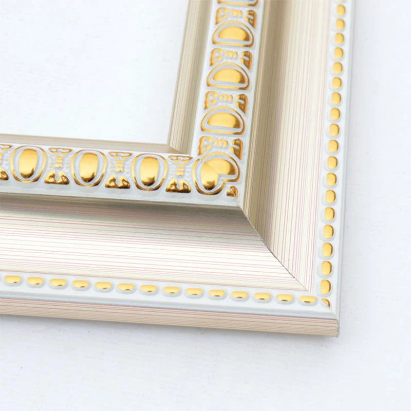 1.5 Inch Wide Plastic Picture Photo Silver Frame Moulding