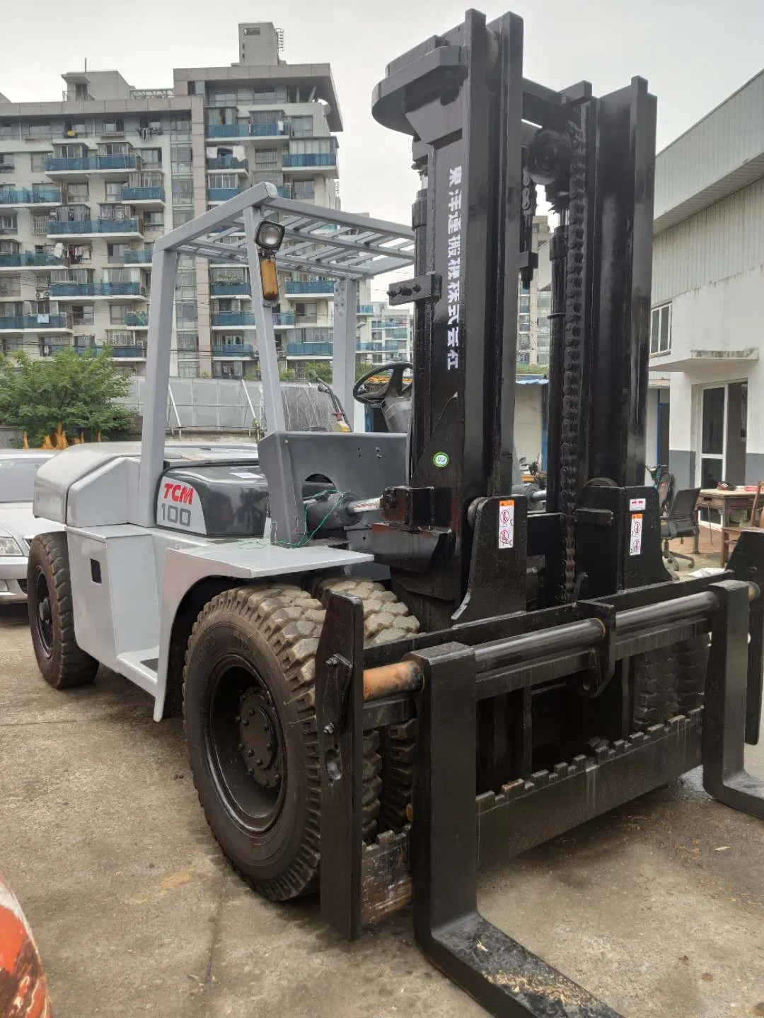 6000mm Height Tcm Diesel Forklift10tons Japanese Engine Good Condition