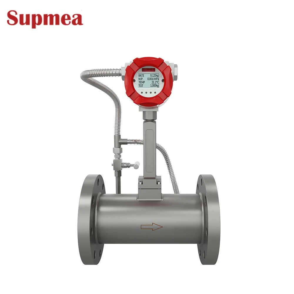 Steam Flow Meter Vortex Type Steam Flow Meter Installation Compressed Air Flow Meter with Data Logger