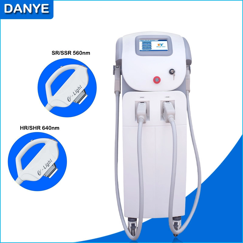 Elight Hair Removal and Skin Rejuvenation with Double Handles 560nm and 695nm