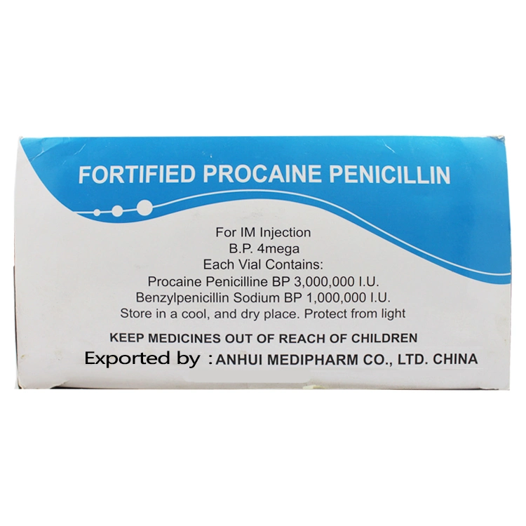 Procaína penicilina para inyección 4mega/20ml GMP Medicina