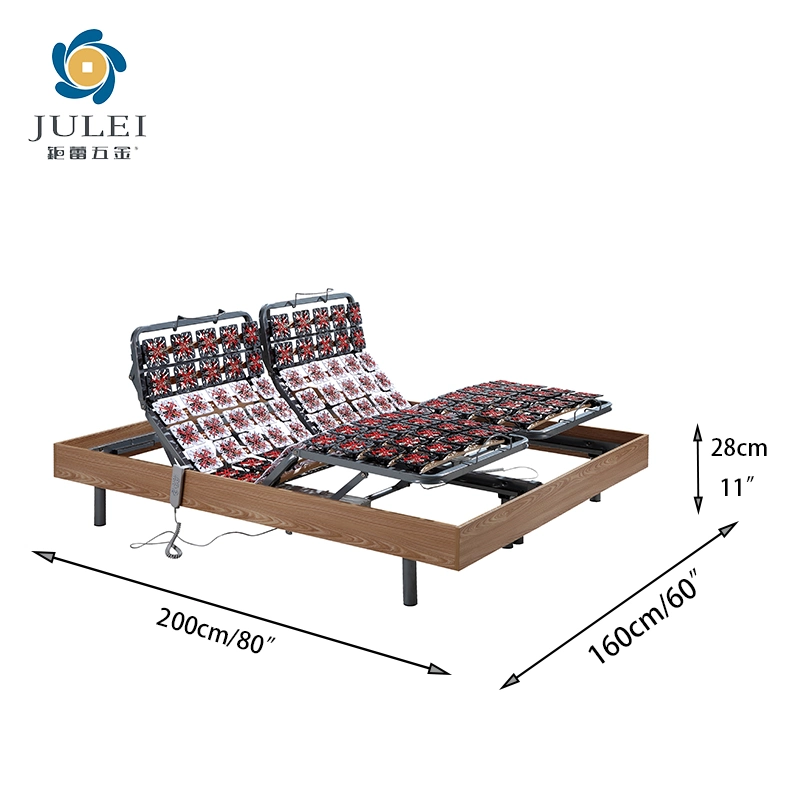 Manufacture Bedroom Double/King Size Adjustable Electric Intelligent Bed Frame