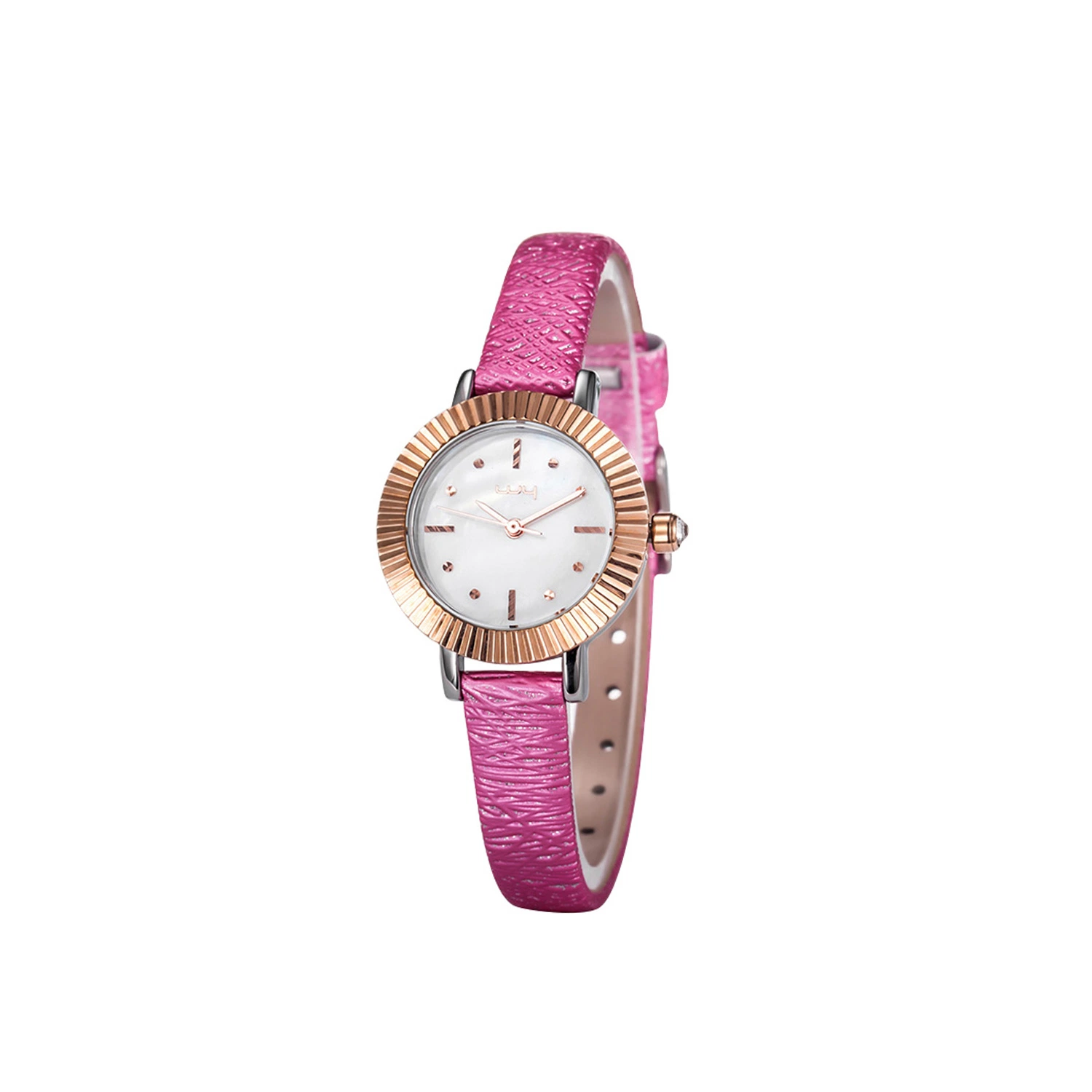 Factory Quality Woman Quartz Leather Alloy Case Gift Watches (WY-030A)