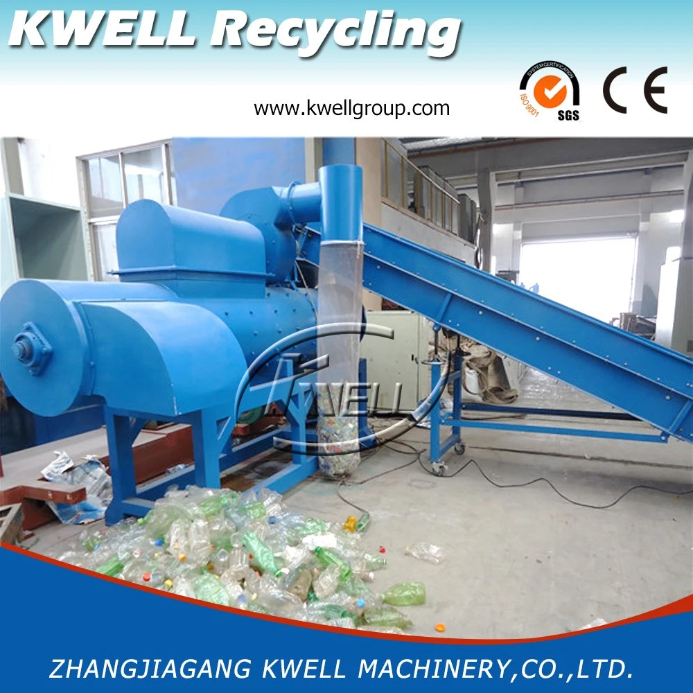 3000kg/H Plastic PE/PP/Pet Bottle Label Scratch off Remover Recycling Separating Machine