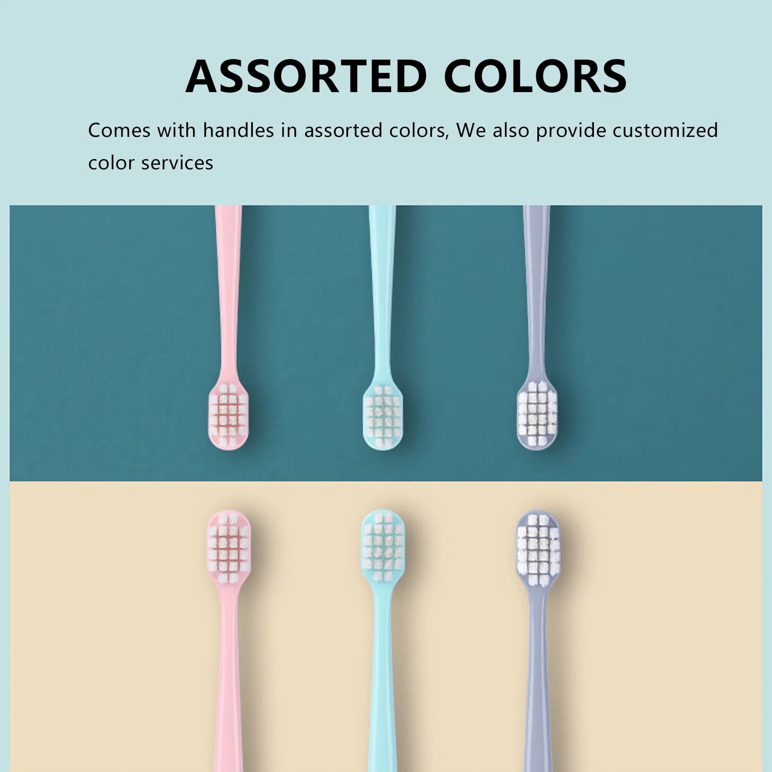 10000 Ultra Soft Bristle Multiple Colors Adult Manual Toothbrush