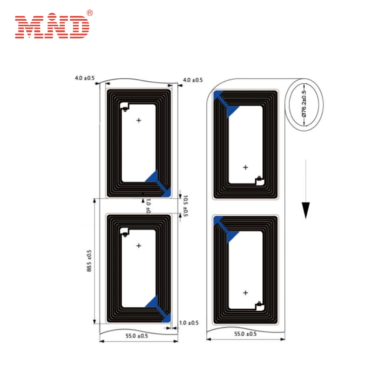 RFID Label Smart Business Card 13.56MHz ISO 14443 a