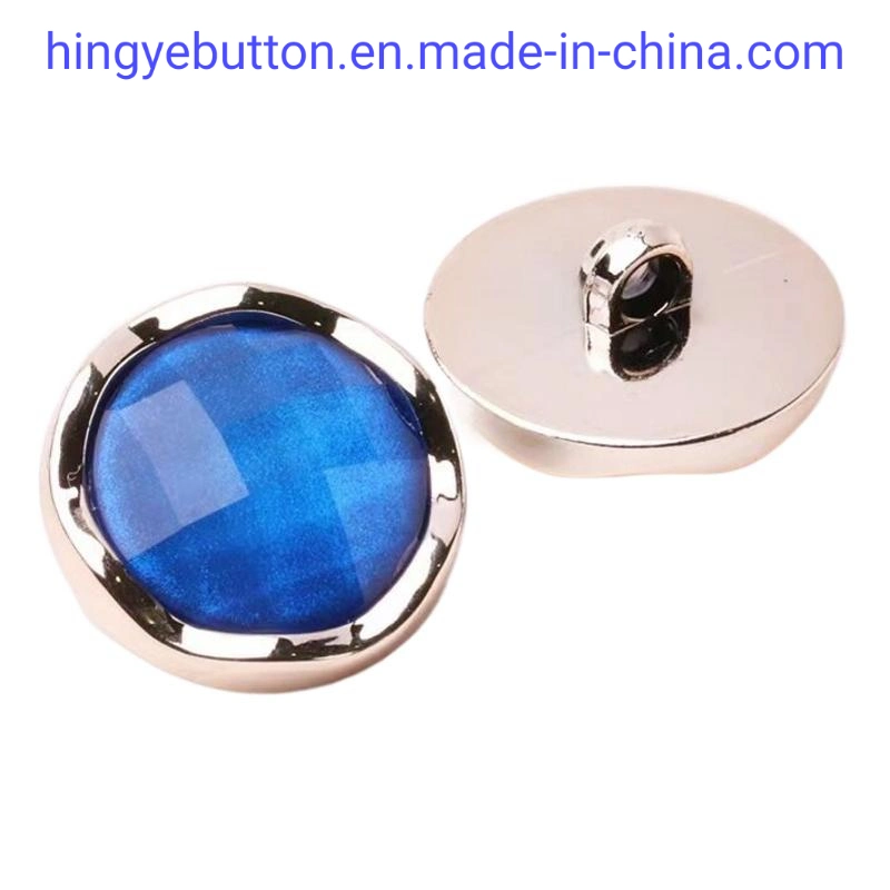 Plastic Button ABS Plated Rhinestone Foot Shank Button for Garment Accessories