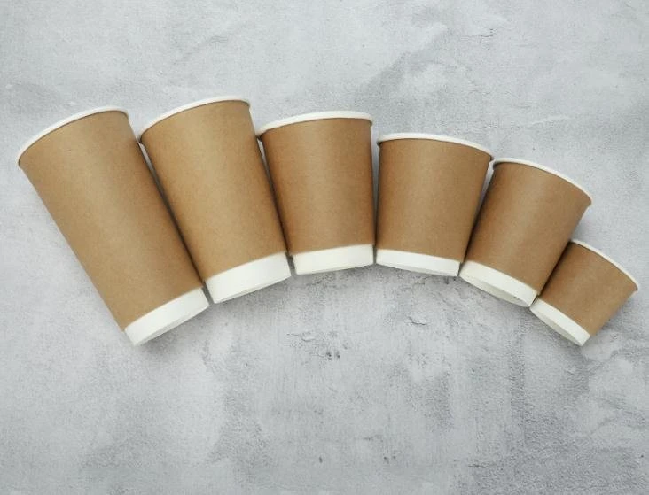 Venta en caliente Venta al por mayor desechable 300GSM+18PE Café de una pared uso de bebidas Vaso de papel