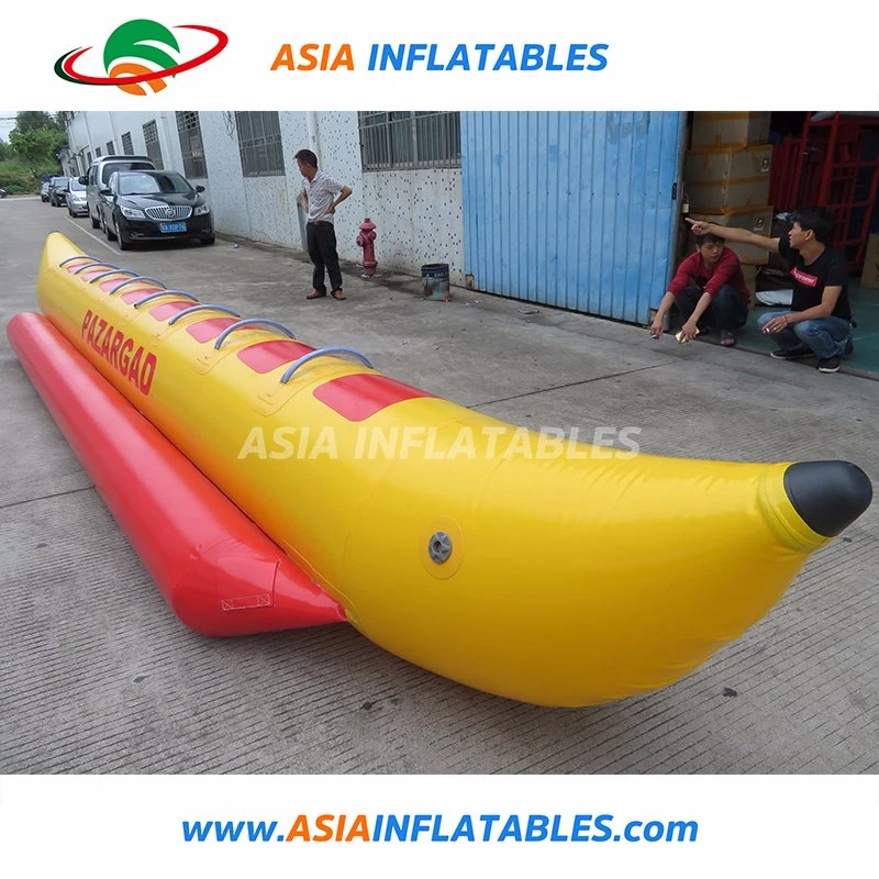 6-8 Pasajero Banana Boat Parque acuático para los juegos de remolcable