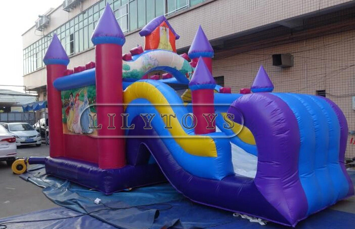 Commercial Inflatable Bouncer Combo Colorful Castle with Slide for Kid