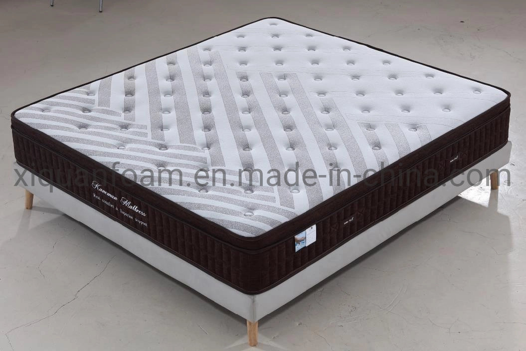 Matelas ressort laminé dans une boîte Hôtel matelas en mousse haute densité