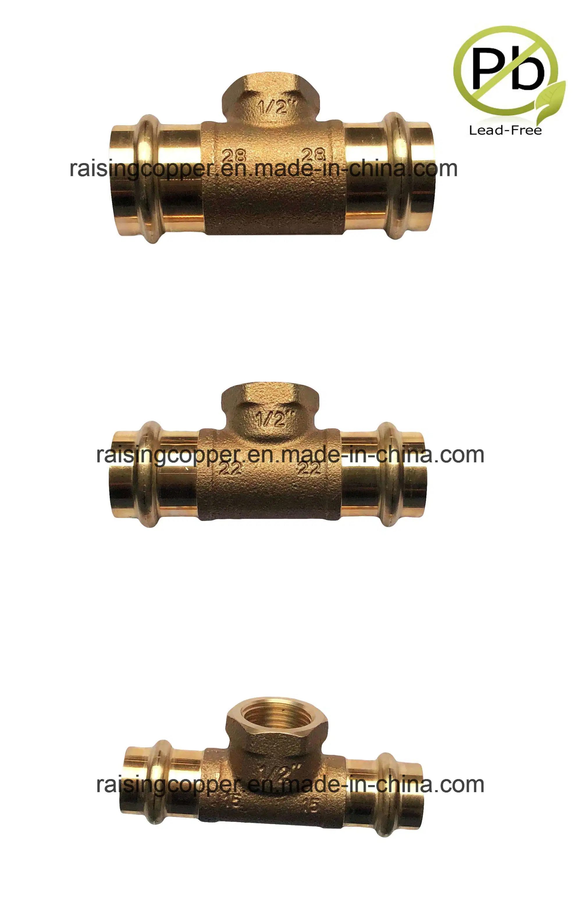 Lead Free Bronze Coupling with Socket Joint From China Supplier