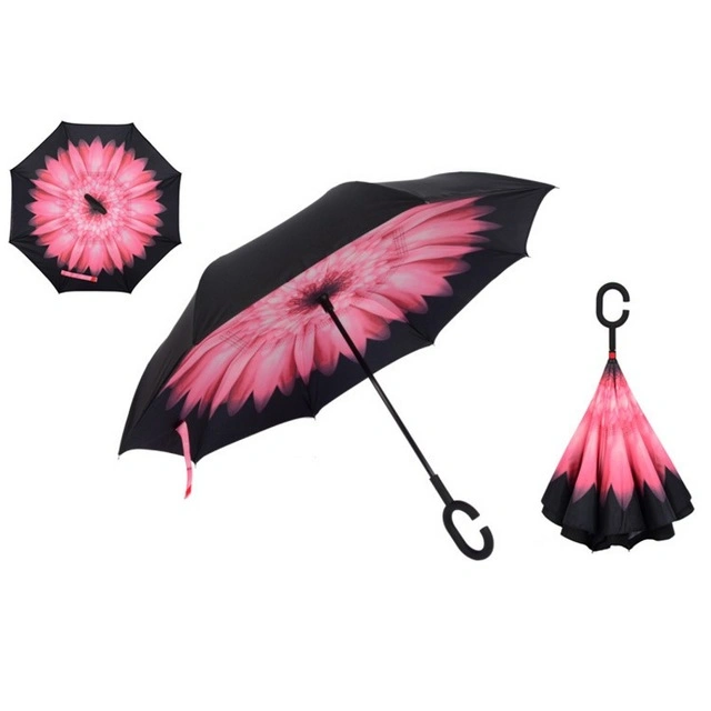 C-Type Reverse Novelty Double Layer Umbrella for Walk