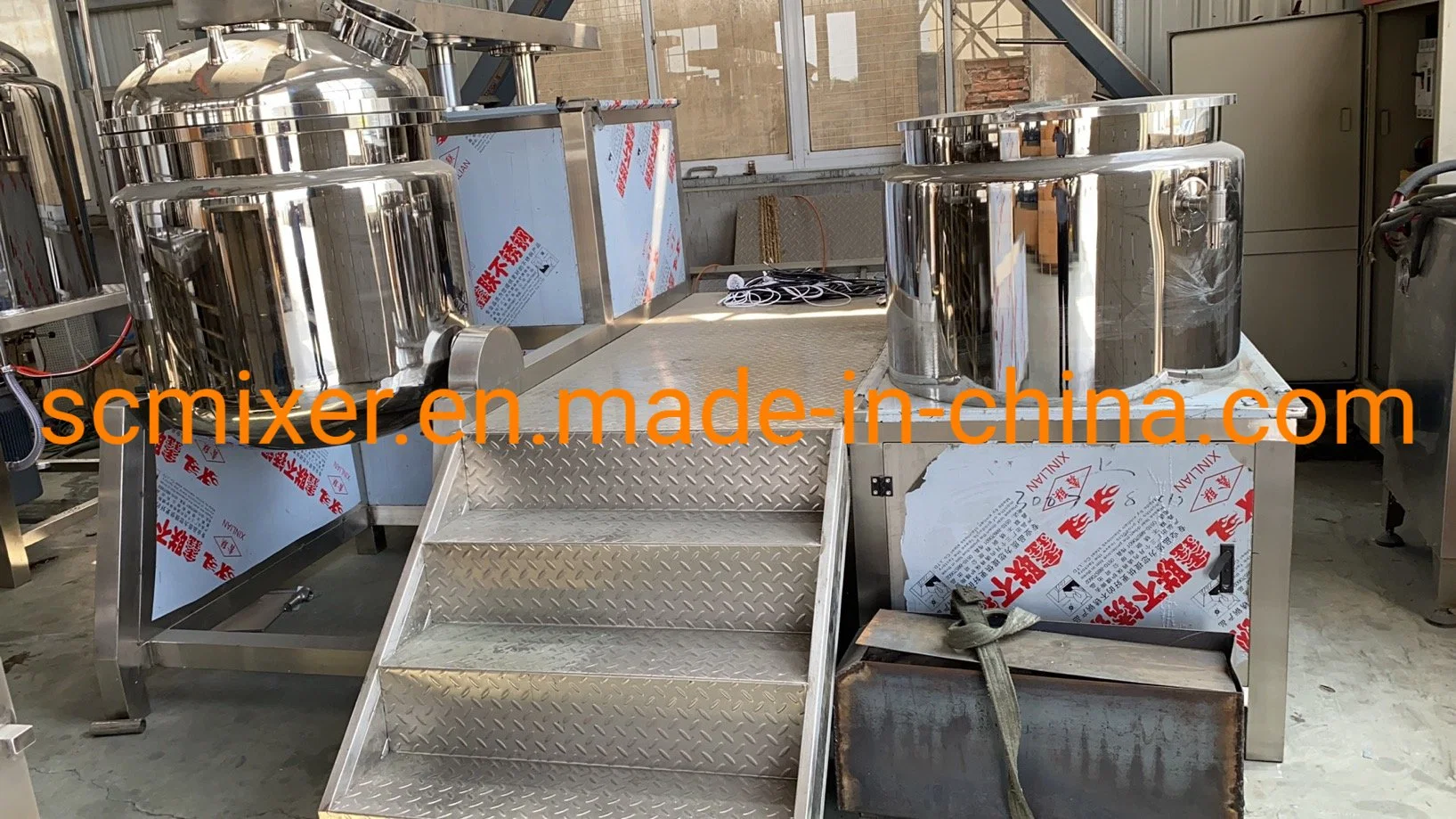 Vacuum Emulsifying Mixer Chemical Shampoo Toothpaste Lotion Cream Production Line Equipment