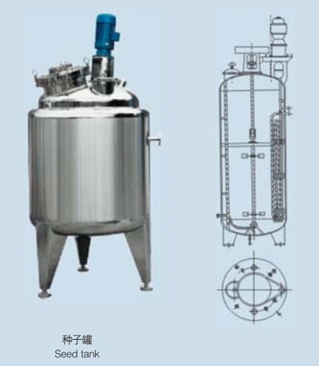 Reactor de depósito de acero inoxidable depósito de presión